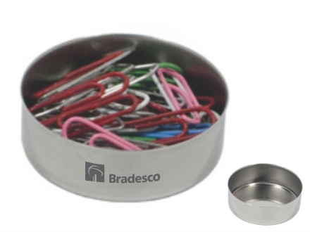 Porta clips personalizado em inox