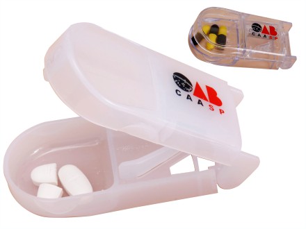 Porta comprimido para brindes de pl�stico