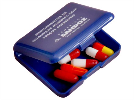 Porta comprimido promocional