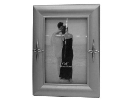 Porta retrato promocional metalizado Tamanho da foto: 13x18 cm