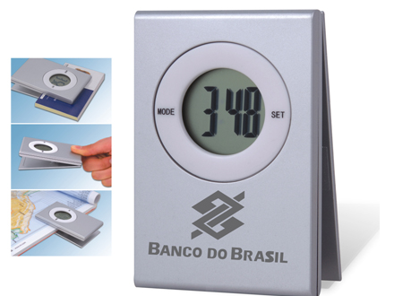 Relgio em PVC personalizado com prendedor